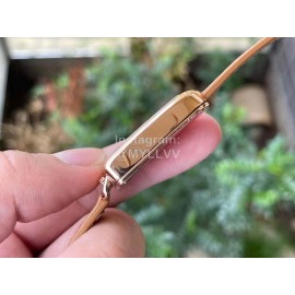 Galop D’Hermès Fashion Leather Strap Watch Brown