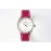 Hermes Arceau 316 Refined Steel Case Leather Strap Watch Wine Red