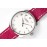 Hermes Arceau 316 Refined Steel Case Leather Strap Watch Wine Red
