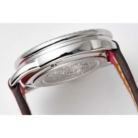 Hermes Arceau 316 Refined Steel Case Leather Strap Watch Pink