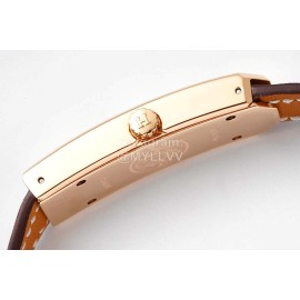 Hermes Kelly 2 Series Brown Leather Strap Sapphire Crystal Glass Watch