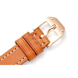 Hermes Kelly 2 Series Brown Leather Strap Sapphire Crystal Glass Watch