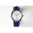 Hermes Arceau 34mm Round Dial Leather Strap Watch Purple