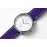 Hermes Arceau 34mm Round Dial Leather Strap Watch Purple