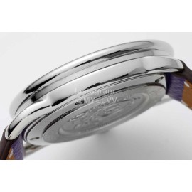 Hermes Arceau 34mm Round Dial Leather Strap Watch Purple