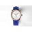 Hermes Arceau 34mm Round Dial Leather Strap Diamond Watch Blue