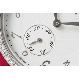 Hermes Arceau 34mm Round Dial Leather Strap Diamond Watch