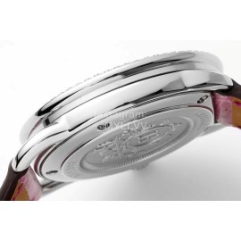 Hermes Arceau 34mm Round Dial Leather Strap Diamond Watch