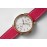 Hermes Arceau 34mm Round Dial Red Leather Strap Watch