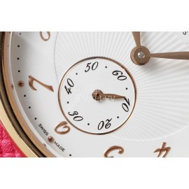 Hermes Arceau 34mm Round Dial Red Leather Strap Watch