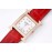 Hermes Bv Factory 316 Refined Steel Leather Strap Diamond Watch Red