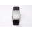 Hermes Bv Factory 316 Refined Steel Black Leather Strap Diamond Watch