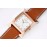 Hermes Bv Factory 316 Refined Steel Leather Strap Watch Brown