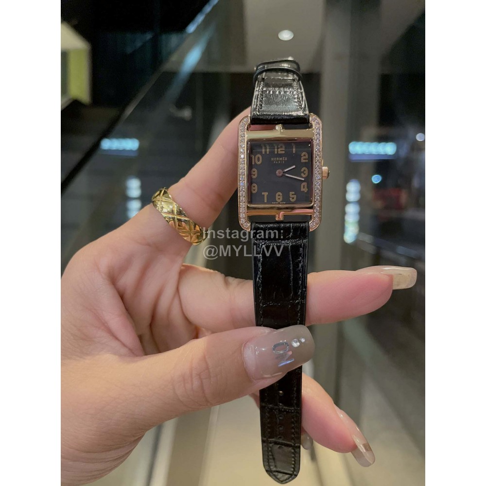 Hermes Cape Cod  Square Dial Diamond Watch