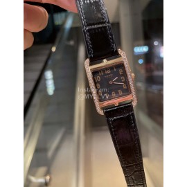 Hermes Cape Cod  Square Dial Diamond Watch