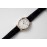 Slim D’Hermes Baton Pointer Black Leather Strap Watch