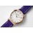Slim D’Hermes Baton Pointer Leather Strap Watch