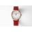 Slim D’Hermes New Baton Pointer Leather Strap Watch