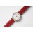 Slim D’Hermes New Baton Pointer Leather Strap Watch
