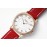 Slim D’Hermes New Baton Pointer Leather Strap Watch