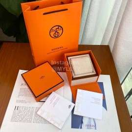 Hermes Cape Cod Series Leather Strap 316l Refined Steel Watch Navy