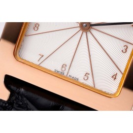 Hermes Bv Factory Heure H Leather Strap Watch Black