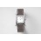 Hermes Bv Factory Diamond Square Dial Leather Strap Watch