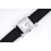 Hermes Bv Factory Diamond Square Dial Leather Strap Watch Black