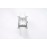 Hermes Bv Factory Diamond Square Dial Leather Strap Watch White