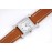 Hermes Bv Factory Diamond Square Dial Leather Strap Watch Brown