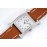 Hermes Bv Factory Diamond Square Dial Leather Strap Watch Brown