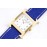 Hermes Bv Factory Heure H Leather Strap Square Dial Watch Blue
