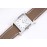 Hermes Bv Factory Heure H Coffee Leather Strap Square Dial Watch 