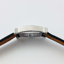 Hermes Hr Factory Fine Steel Case Square Dial Watch Black