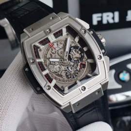 Hublot Rubber Strap Mechanical Watch For Men Black