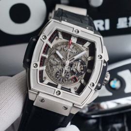 Hublot Rubber Strap Mechanical Watch For Men Black