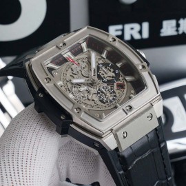 Hublot Rubber Strap Mechanical Watch For Men Black