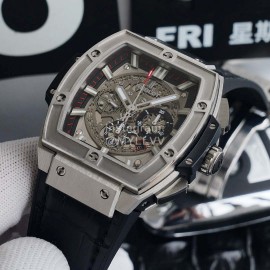 Hublot Rubber Strap Mechanical Watch For Men Black