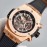 Hublot 316 Refined Steel Sapphire Crystal Watch Rose Red