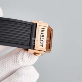 Hublot 316 Refined Steel Sapphire Crystal Watch Rose Red