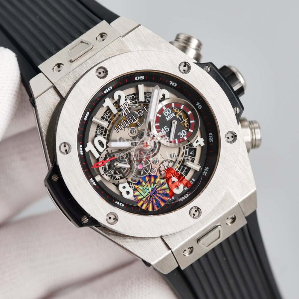 Hublot 316 Refined Steel Sapphire Crystal Watch Silver