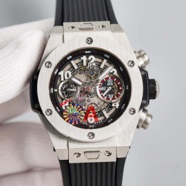 Hublot 316 Refined Steel Sapphire Crystal Watch Silver