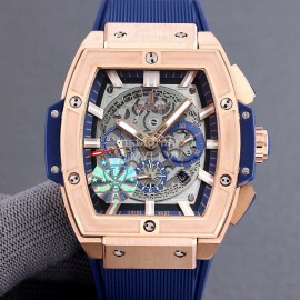 Hublot Spirit Of Big Bang Navy Rubber Strap Mechanical Watch