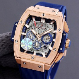 Hublot Spirit Of Big Bang Navy Rubber Strap Mechanical Watch