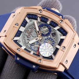 Hublot Spirit Of Big Bang Navy Rubber Strap Mechanical Watch
