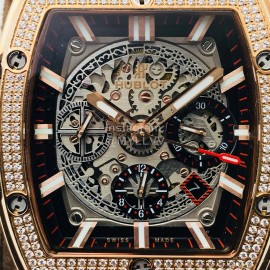 Hublot Ab Factory Tonneau Case Diamond Mechanical Watch