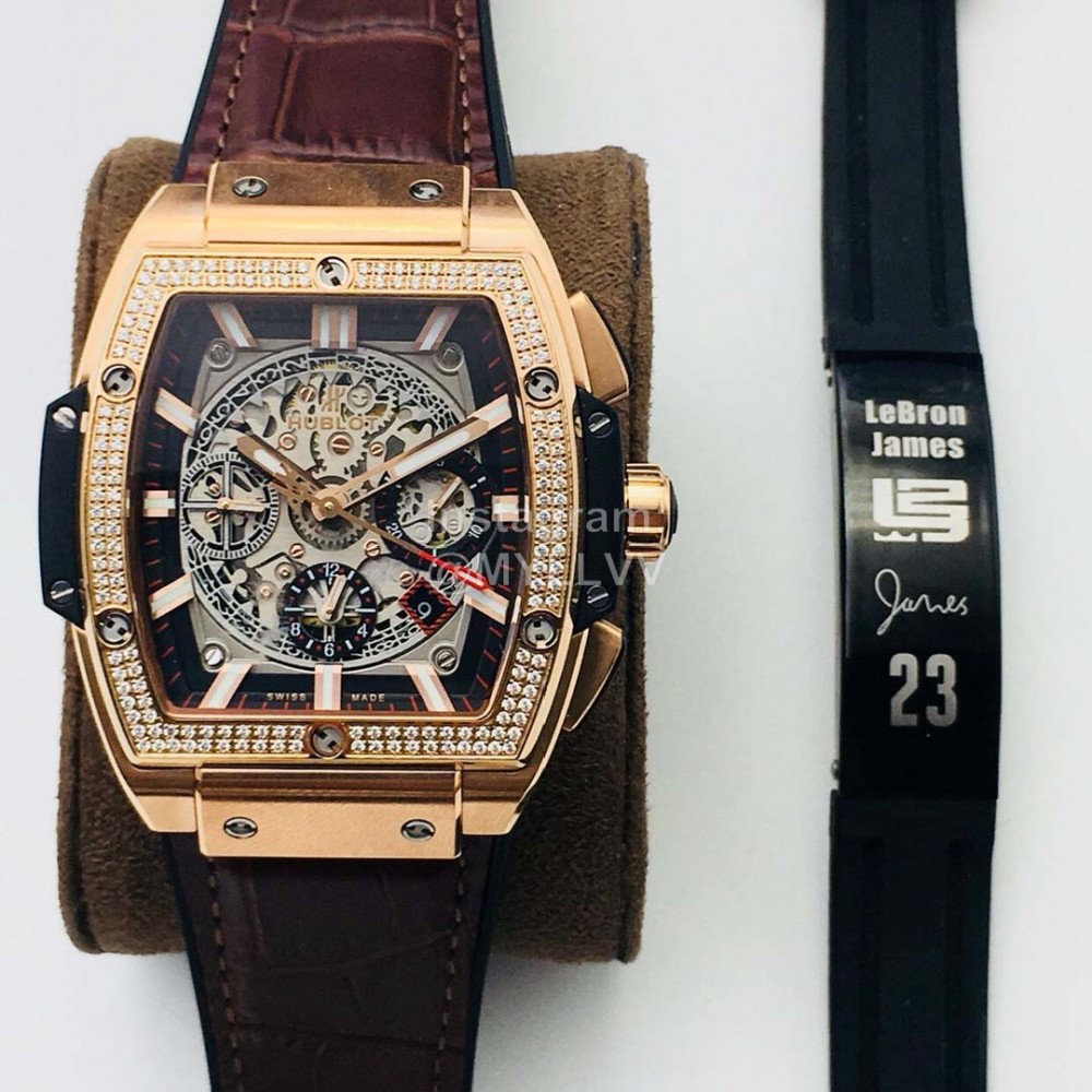 Hublot Ab Factory Diamond Tonneau Case Mechanical Watch