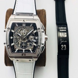 Hublot Ab Factory Tonneau Case Mechanical Watch White