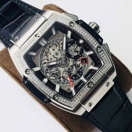 Hublot Ab Factory Classic Tonneau Case Diamond Mechanical Watch