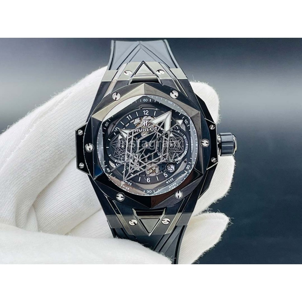 Hublot Hb Factory Big Bang Sang Bleu Ii Mechanical Watch Black